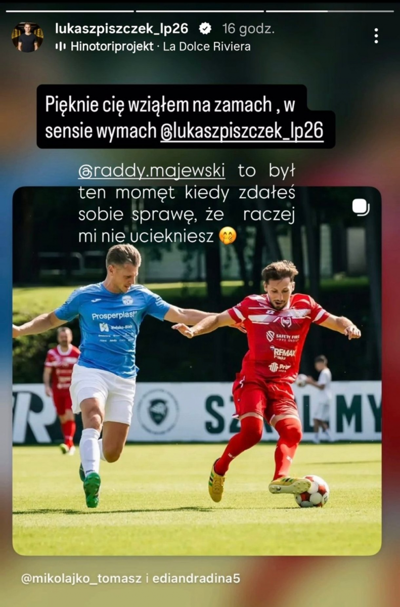LITERÓWECZKA Łukasza Piszczka na storce z ''zaczepką'' w stronę Radosława Majewskiego xD